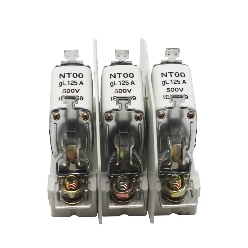 fuse components NT00 3P 160A 125A 100A 80A 63A 32A Sist 101 500/600v ceramic fuse holder Fuse Cutout
