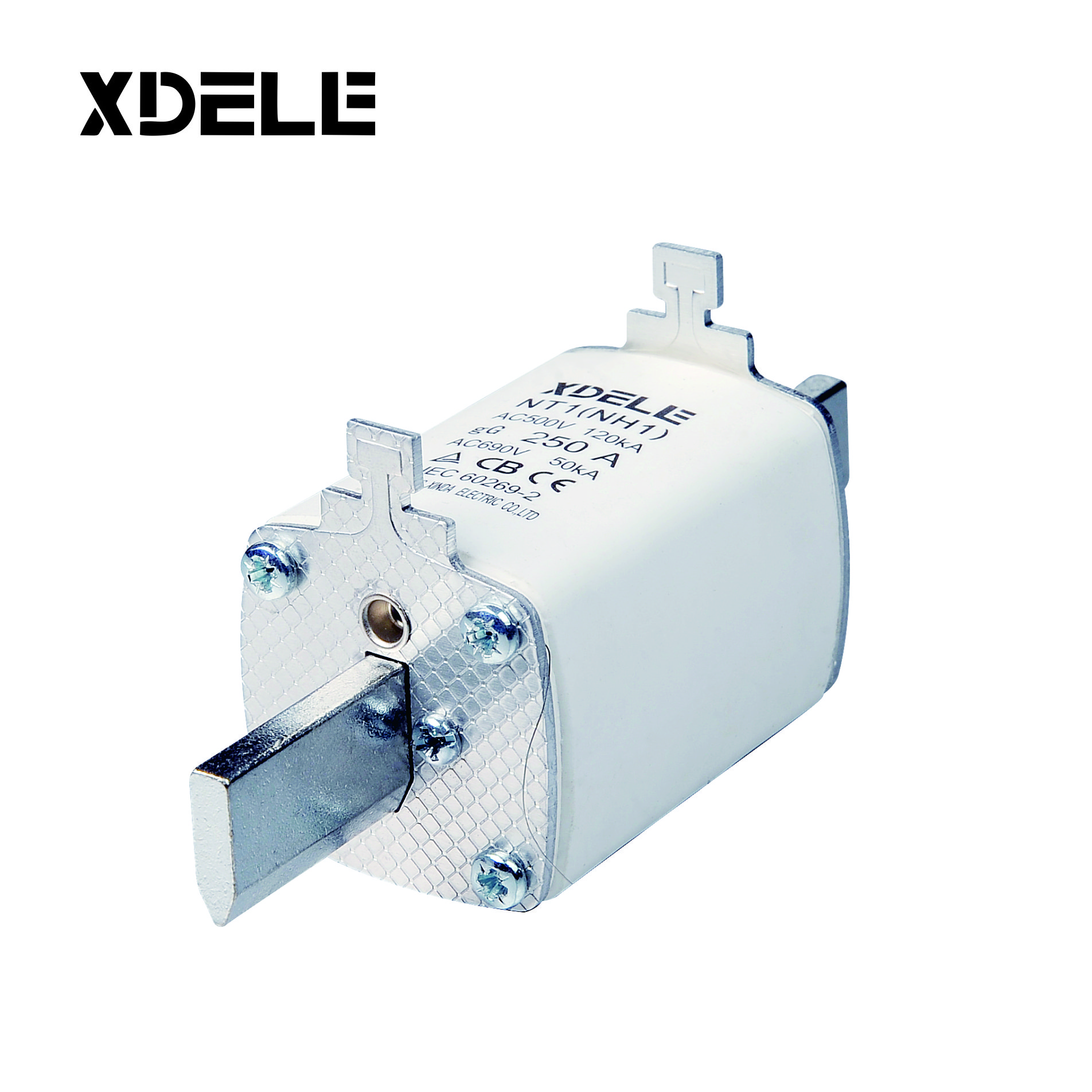 NH2 NH fuse link Series AC500V HRC Fuse Base Low Voltage Ceramic holder