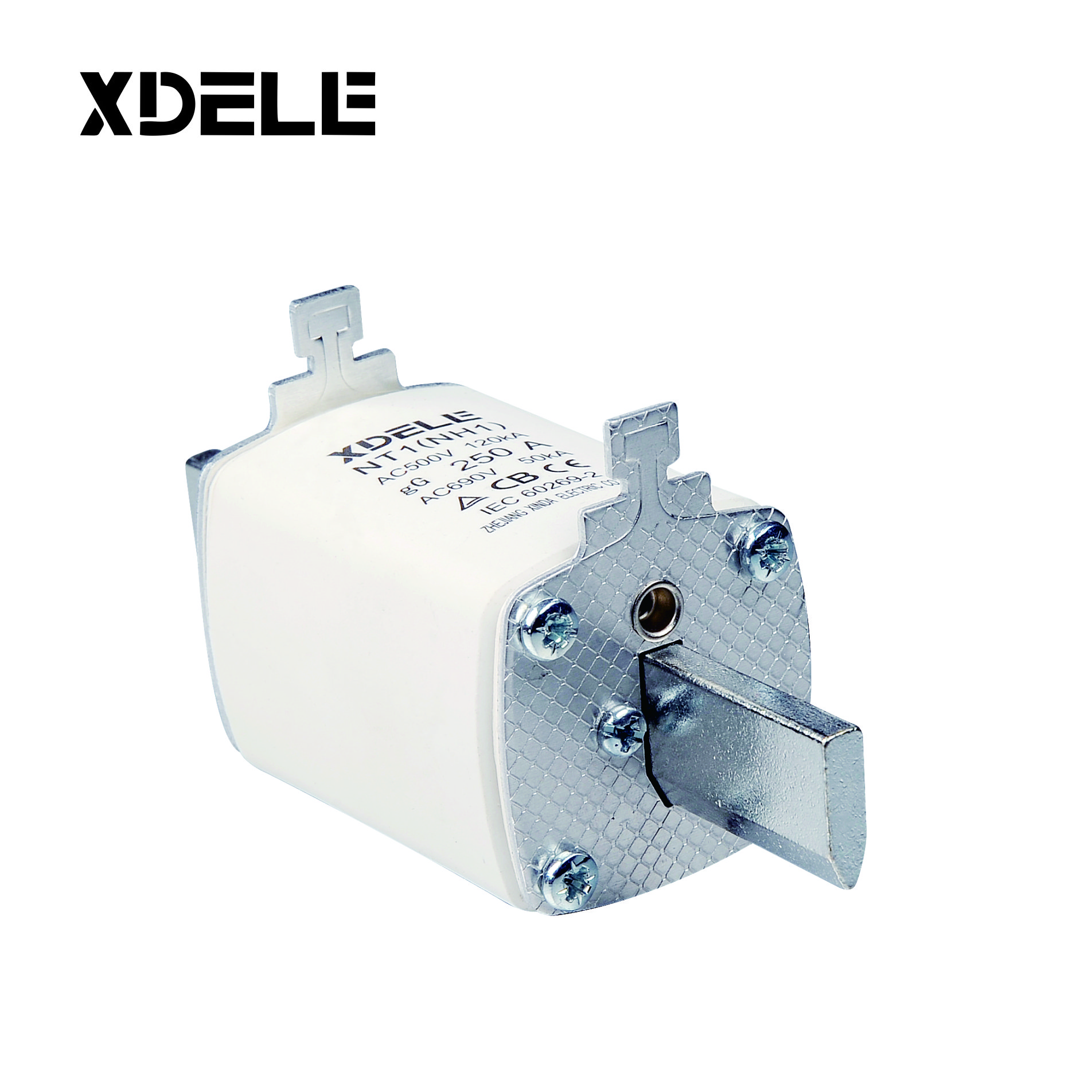 NH2 NH fuse link Series AC500V HRC Fuse Base Low Voltage Ceramic holder