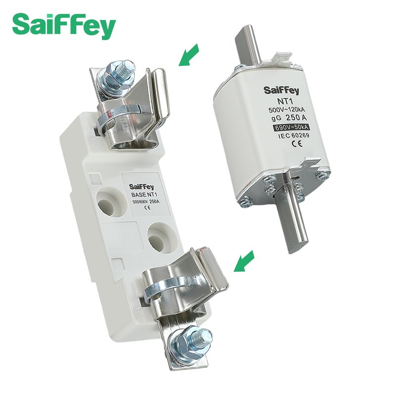 SAFEI NT1 500V 250A gG Ceramic Fuse Link Low Voltage Blade Type Fuse Manufacturer OEM