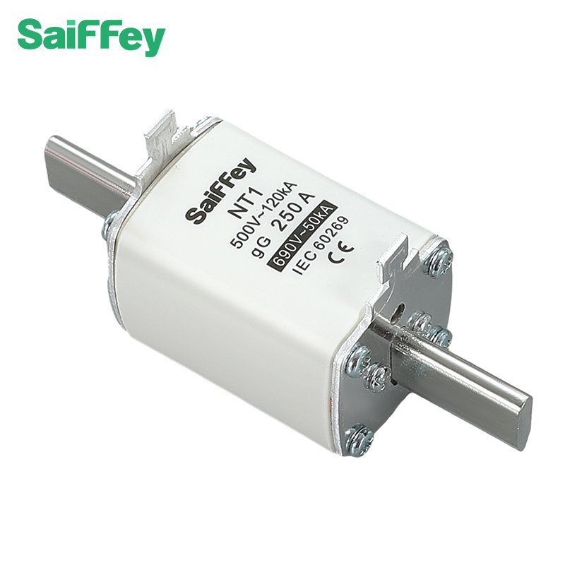 SAFEI NT1 500V 250A gG Ceramic Fuse Link Low Voltage Blade Type Fuse Manufacturer OEM