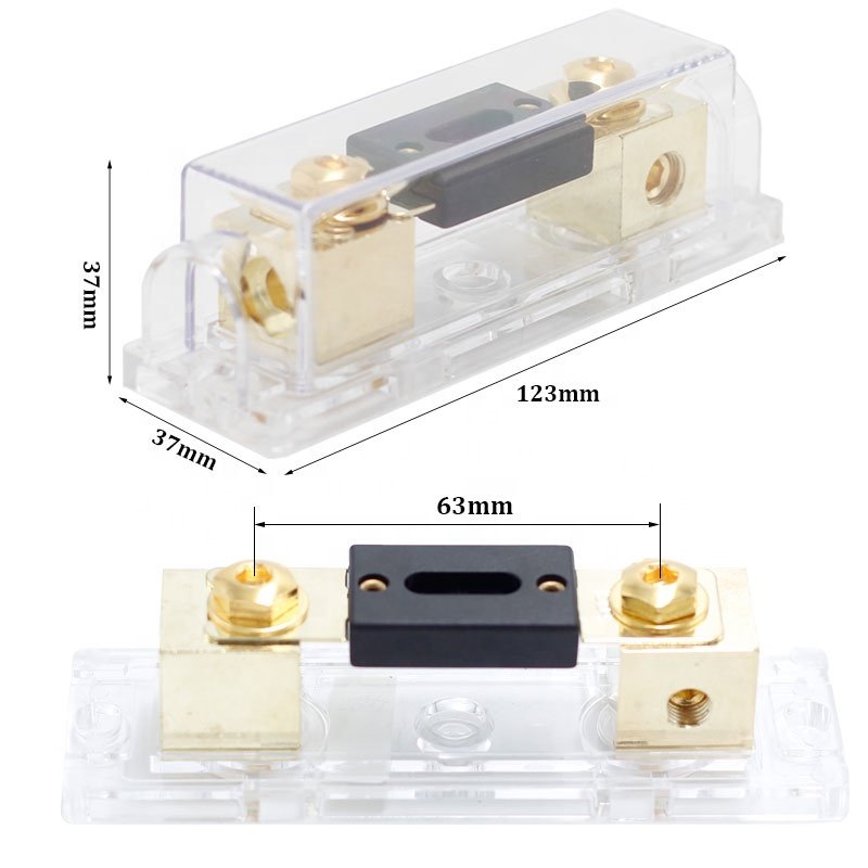 Gold 150A in line car audio anl fuse holder