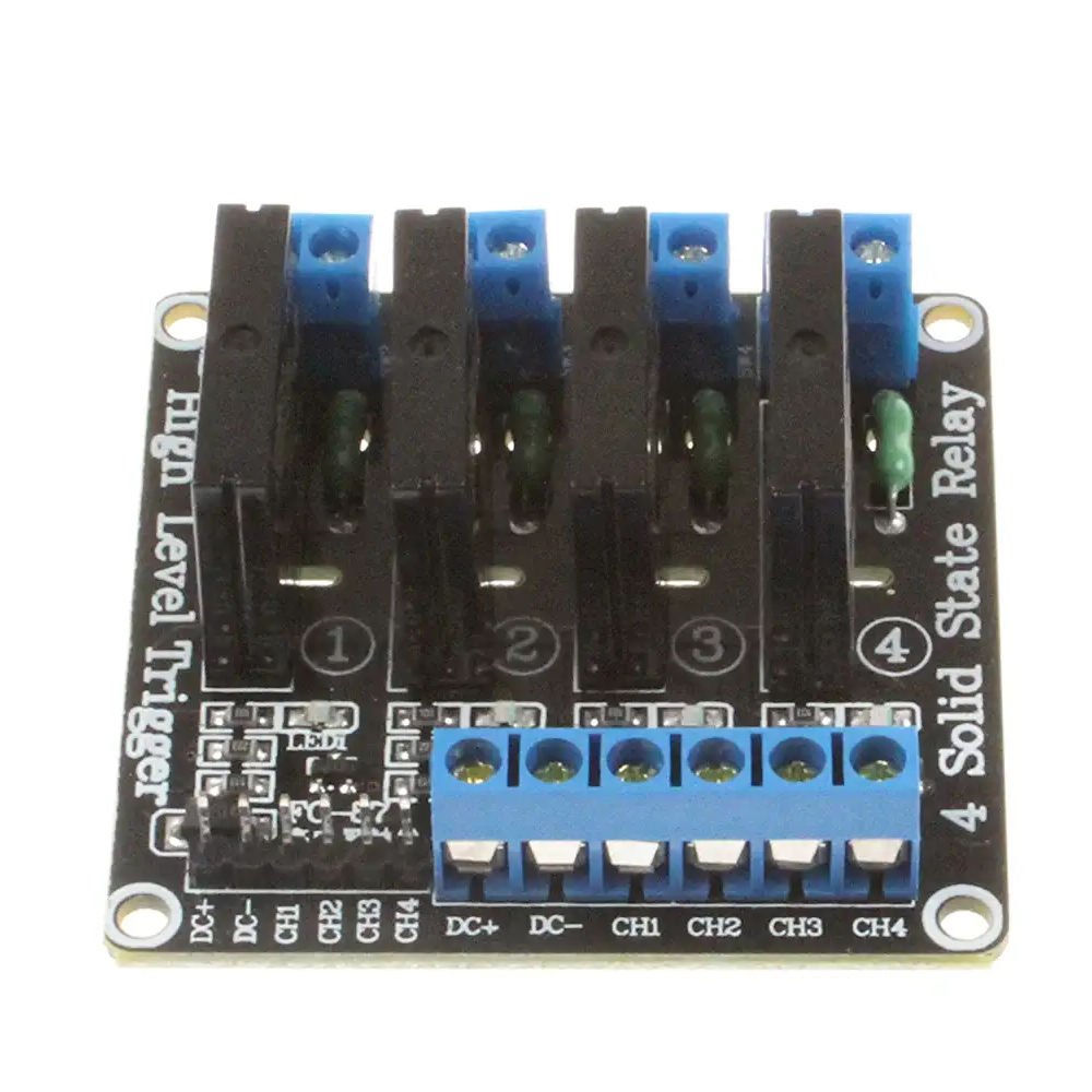 4-way 5V low-level solid-state relay module with fuse solid-state relay 250V2A electronics components