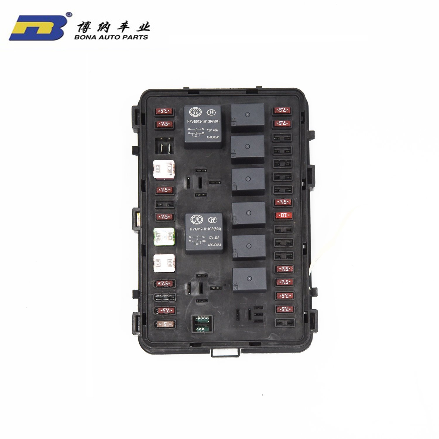 Automotive 12 Circuit Fuse Block Negative Bus 12-Way Fuse Box with Ground