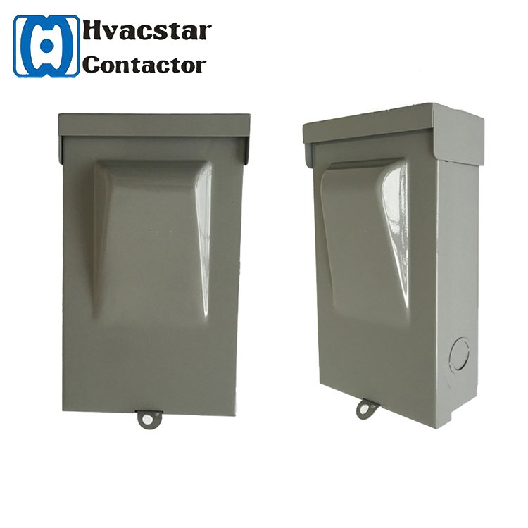 Electronic components listed weatherproof disconnect 30a fused ac disconnect switch switch box