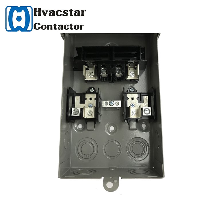 Electronic components listed weatherproof disconnect 30a fused ac disconnect switch switch box