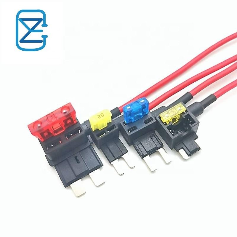 High Quality 1015 16AWG 170MM ADD A CIRCUIT BLADE STYLE MICRO 2 FUSETAP FUSE TAP+10A Fuse