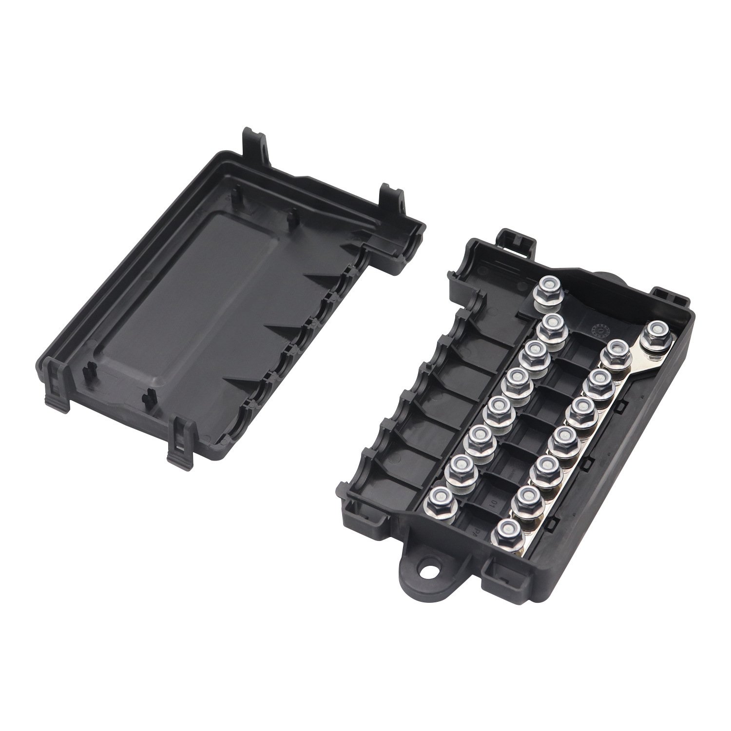 7 Way Box Power Distribution Fuse Block Box Holder 7PCS MIDI Fuse +1PCS MEGA Fuse For VR Car Boat Accessory