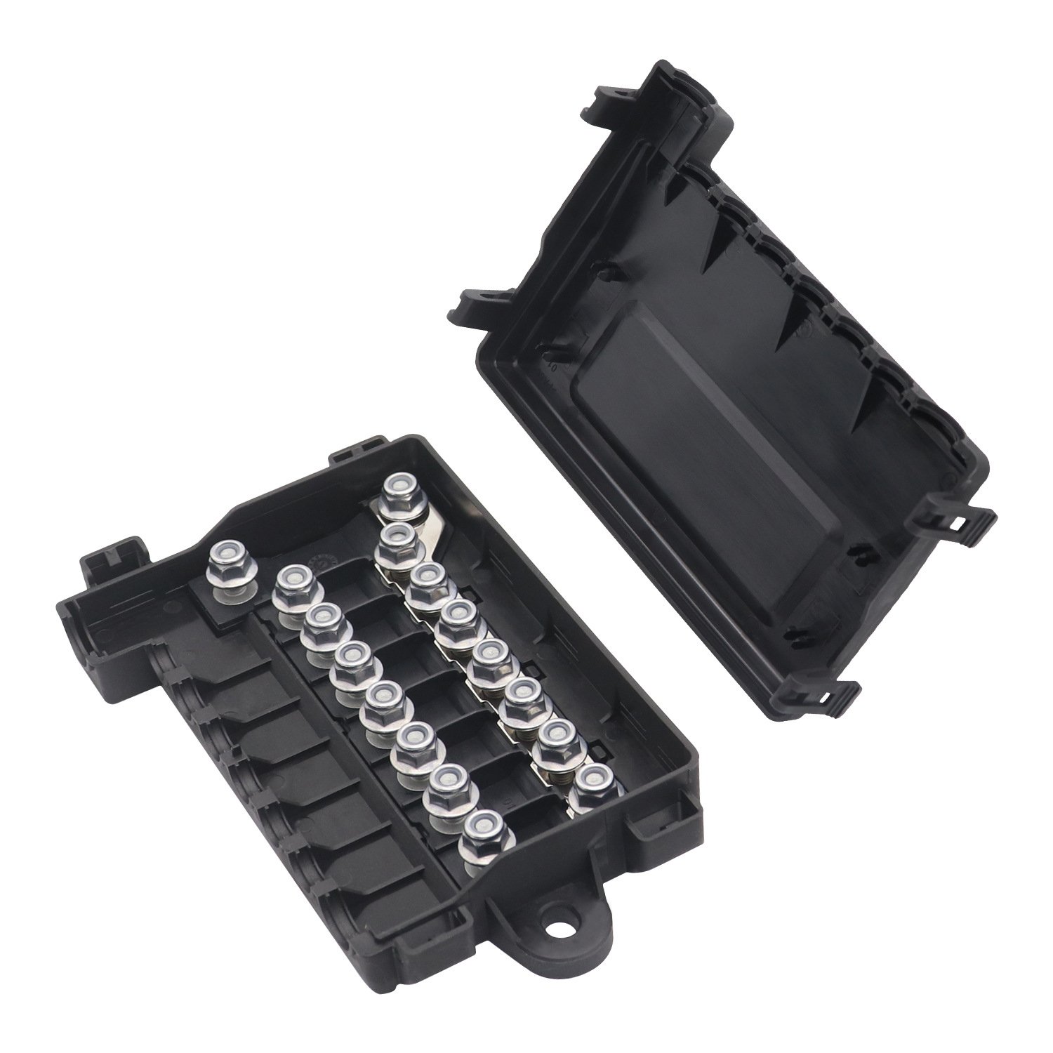 7 Way Box Power Distribution Fuse Block Box Holder 7PCS MIDI Fuse +1PCS MEGA Fuse For VR Car Boat Accessory