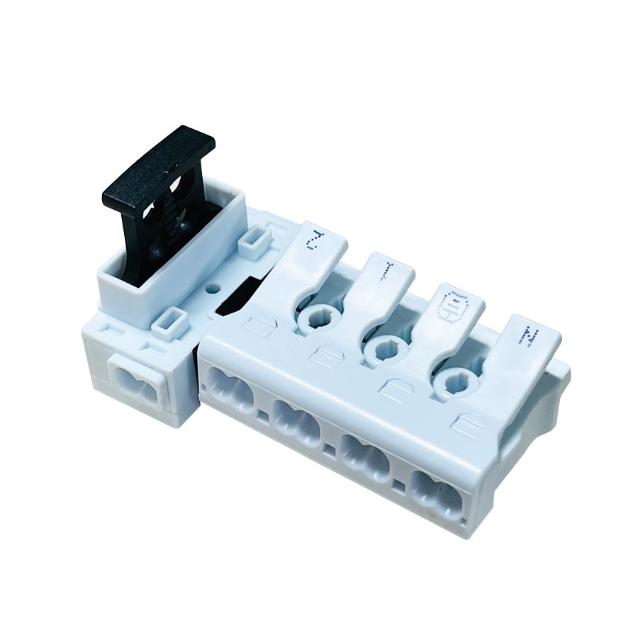 Electrical components 6 Pin fused push in wire connectors