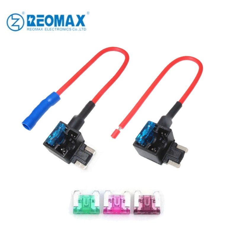 Mini Low Profile Add-a-Circuit Fuse Tap Adapter Micro Inline Fuse Holder with UL RoHS Wire 1015 1007 Bullet Connector