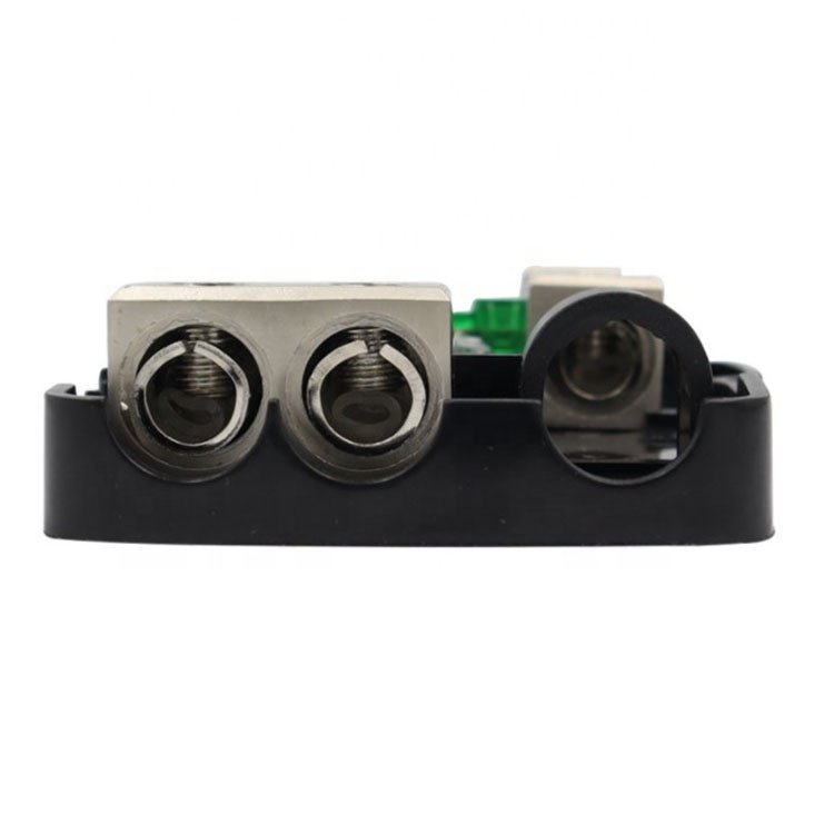 Automotive audio multifunction fuse box four-way two-in four-out LED light ANL insurance fuse car audio fuse block