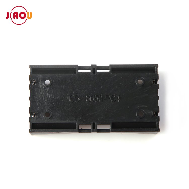 JIAOU 3.7V Lithium 18650 Battery Holder case with Pins 2 Cells Battery Box