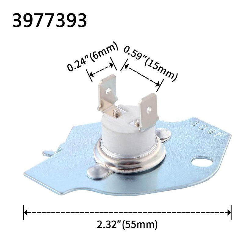 Dryer Replacement Part Kit include 3387134 & 3977767 Dryer Thermostat and 3392519 & 3977393 Dryer Thermal Fuse
