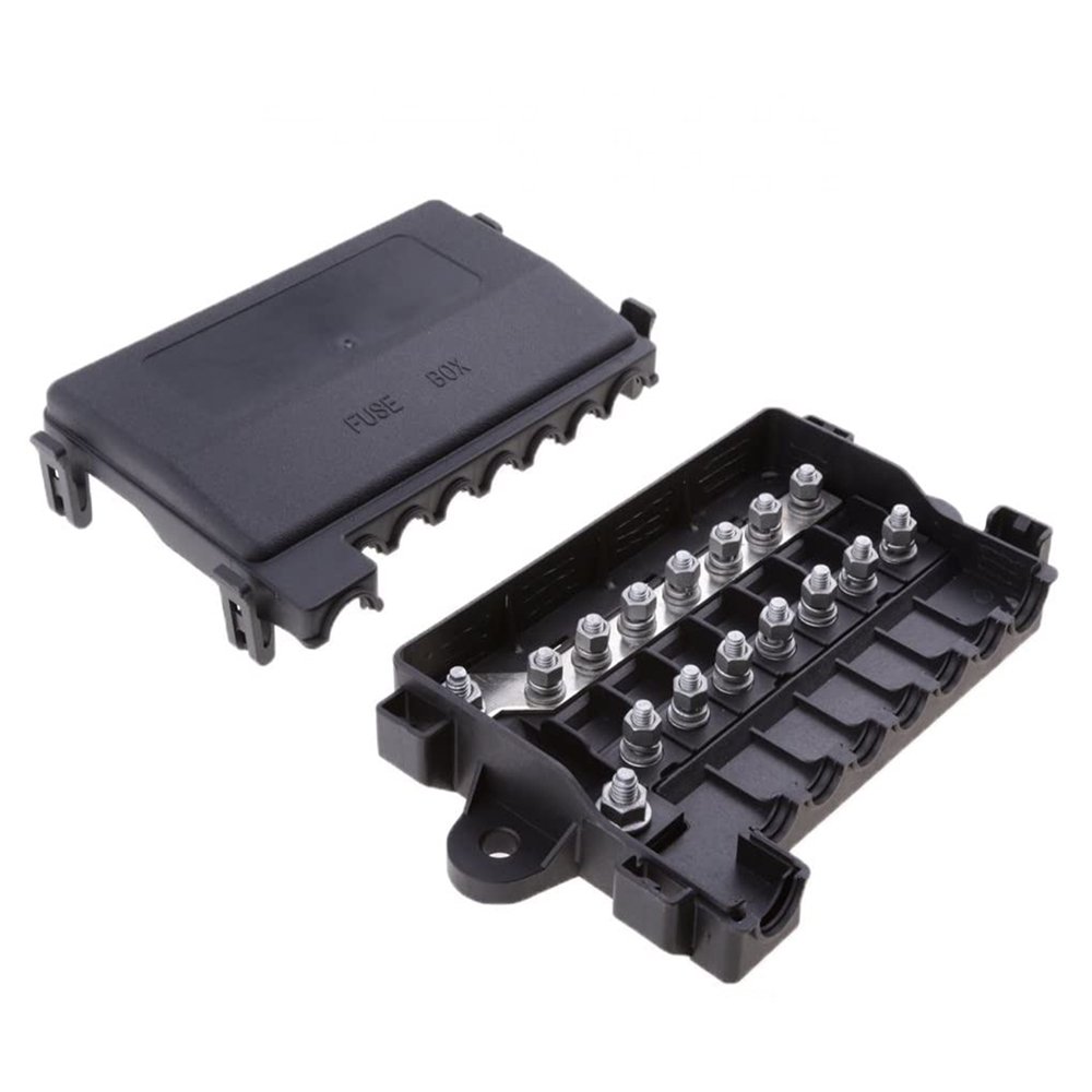 40A-300A 7 Way Car Boat MIDI Fuse And MEGA Fuse 48V Fuse Holder Box Midi for RV Car Boat Bus Accessory