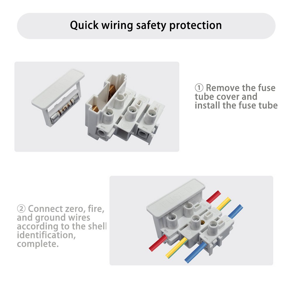FTb1 Fuse Connector 3-pin Fuse Terminal Block With Fuse
