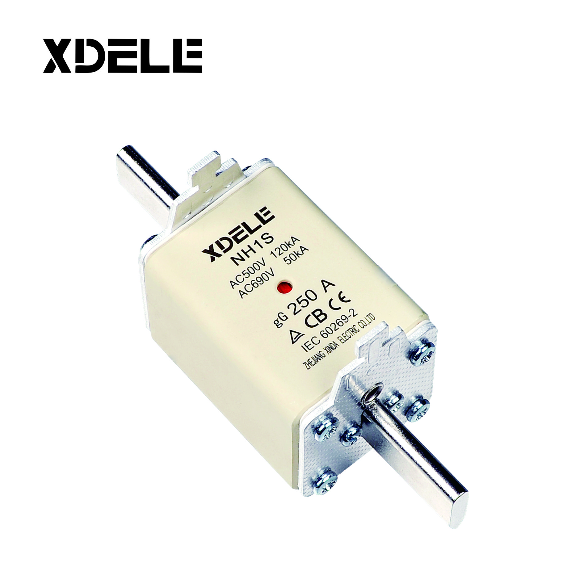 NH1 NH fuse link Series AC500V HRC Fuse Base Low Voltage Ceramic holder