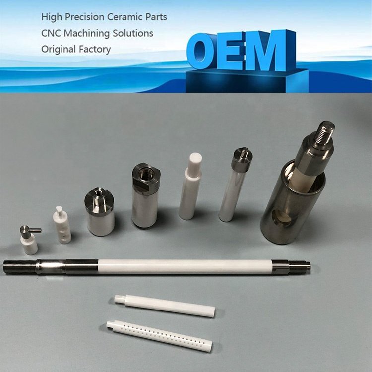 Custom Suppliers 99 95% 96% Zirconia Ceramic to Metal Brazing Plunger Piston Parts