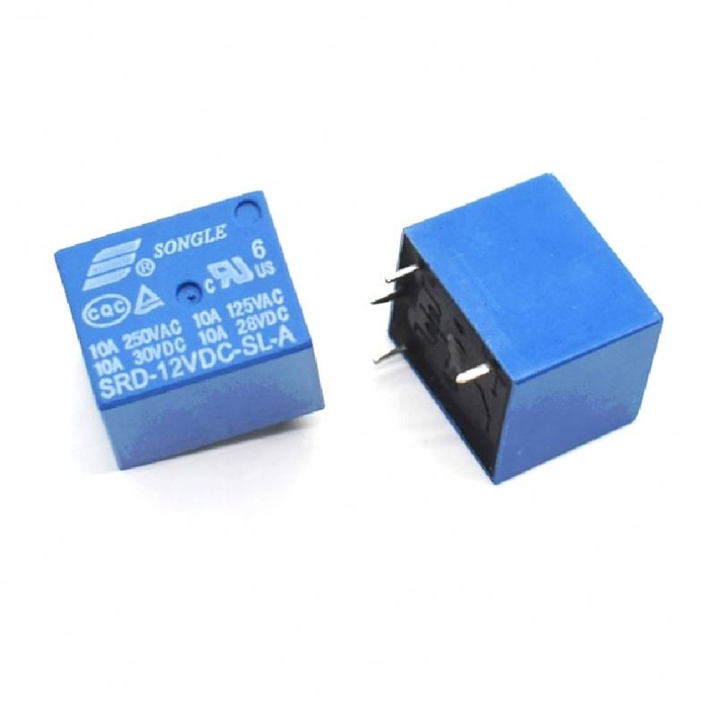 Hot selling SRD-12VDC-SL-A PCB Type 12V DC 250V 10A DIP 4Pin Power Relay original