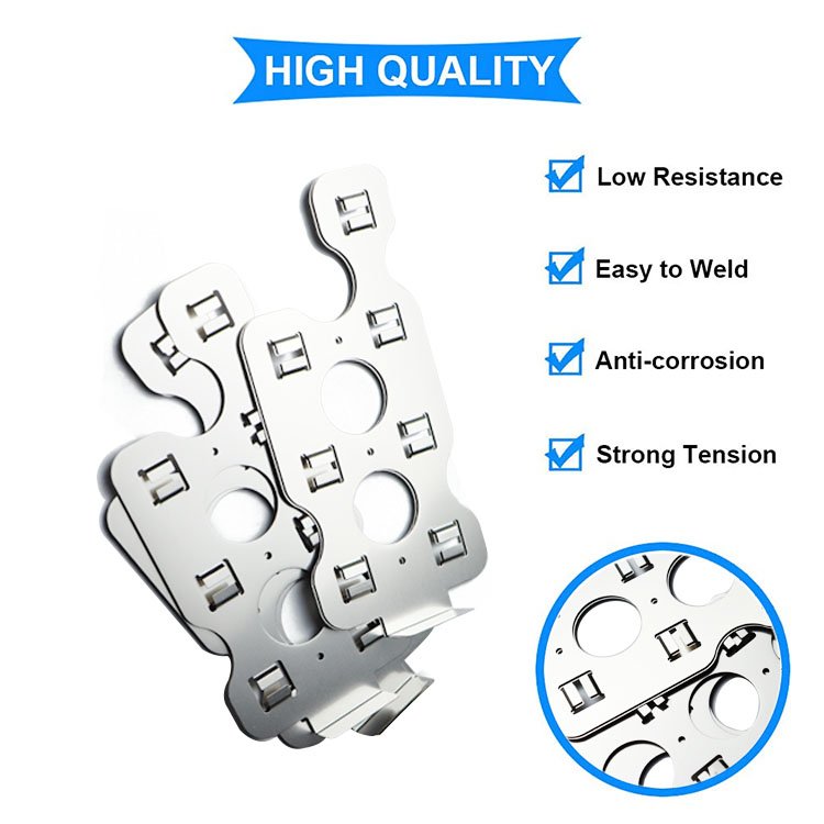 Factory Supply Custom 18650 Pure Nickel Sheet Fuse Nickel Tab for Battery Soldering 18650 Fuse Nickel Strip
