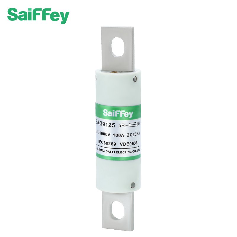 Saiffey SAG9125 Fast-acting DC Fuse Link for EV charger New Energy Electric Vehicle Charger Protection Ceramic EV Fuse