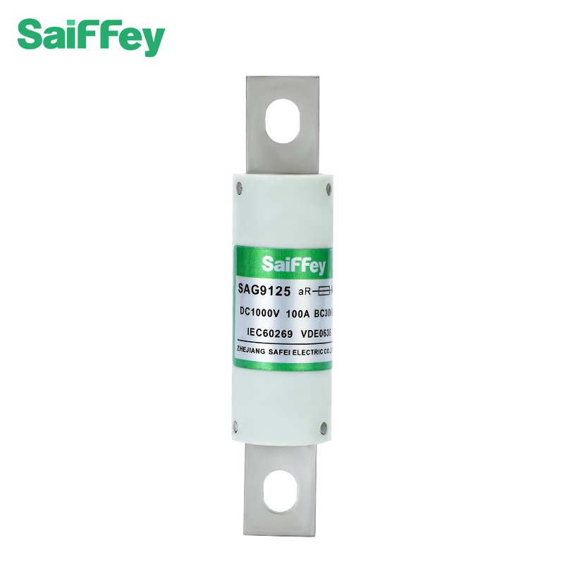 Saiffey SAG9125 Fast-acting DC Fuse Link for EV charger New Energy Electric Vehicle Charger Protection Ceramic EV Fuse