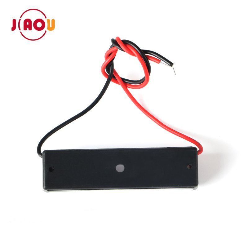JIAOU Single/1X AAA 1.5V Battery Holder Case Box with wire leads