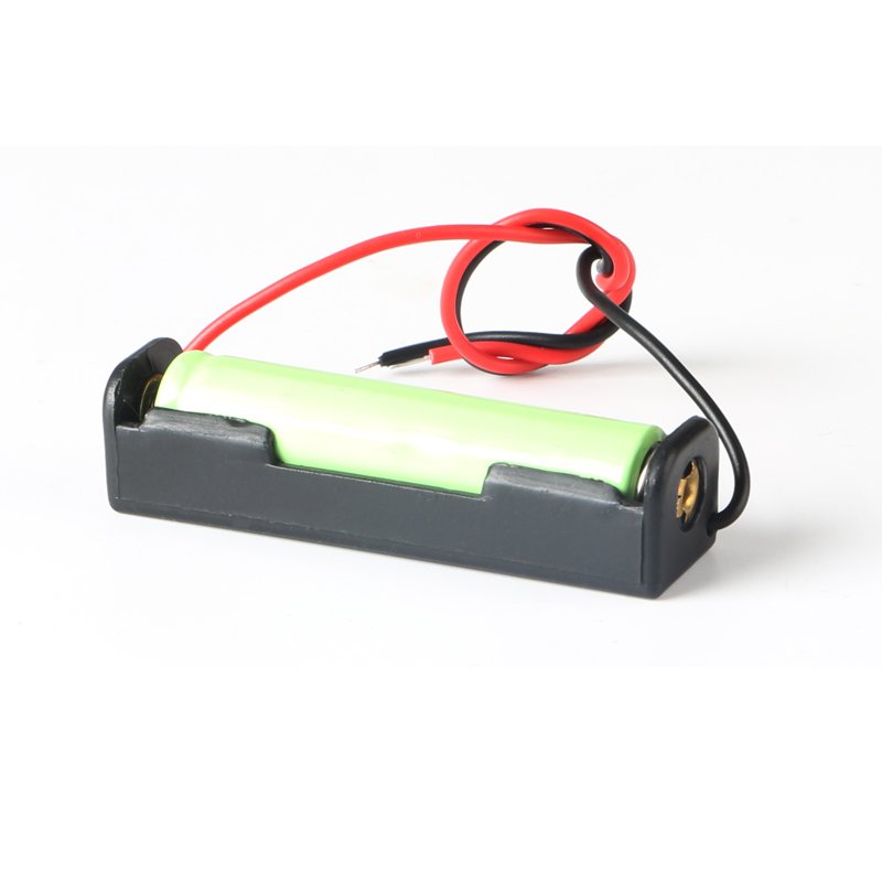 JIAOU Single/1X AAA 1.5V Battery Holder Case Box with wire leads