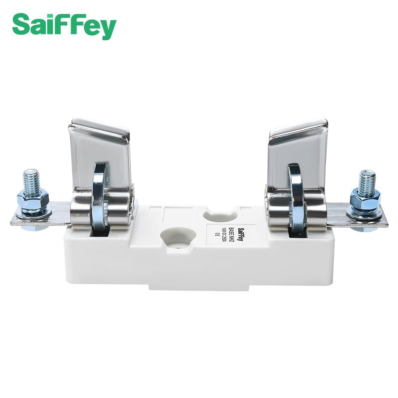 Saiffey NH2 NH Series Low Voltage Solar Fuse Holder DMC+ Brass Blade Fuse Base