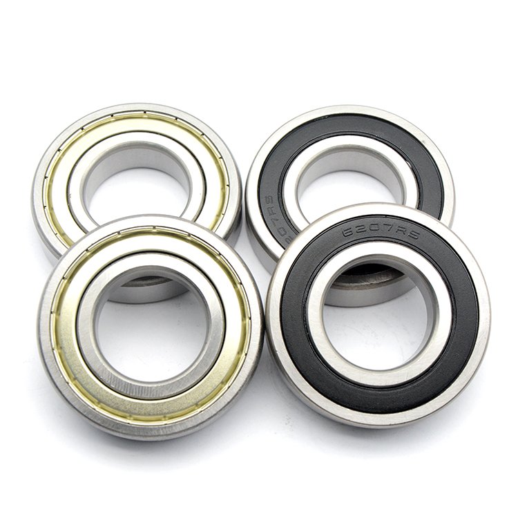 Long Life Deep Groove Ball Bearing 6207 ZZ Ball Bearing 6207-2RS Bearing Size 35*72*17 mm High Speed 6207 Bearing