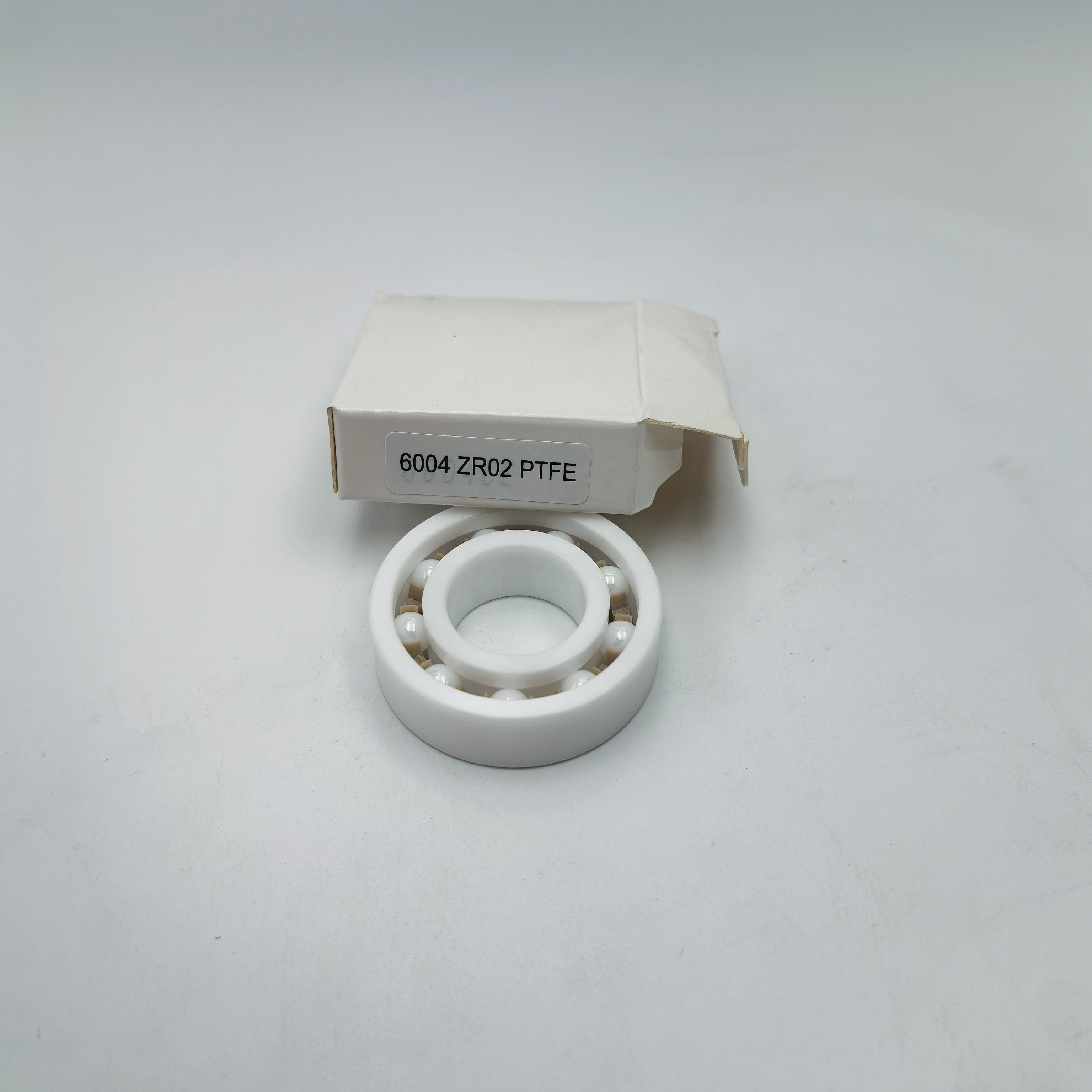 High Precision Ceramic Ball PTFE Cage ZrO2 Deep Groove Ball Bearing 6004 ZR02 PTFE Good Quality Low Price