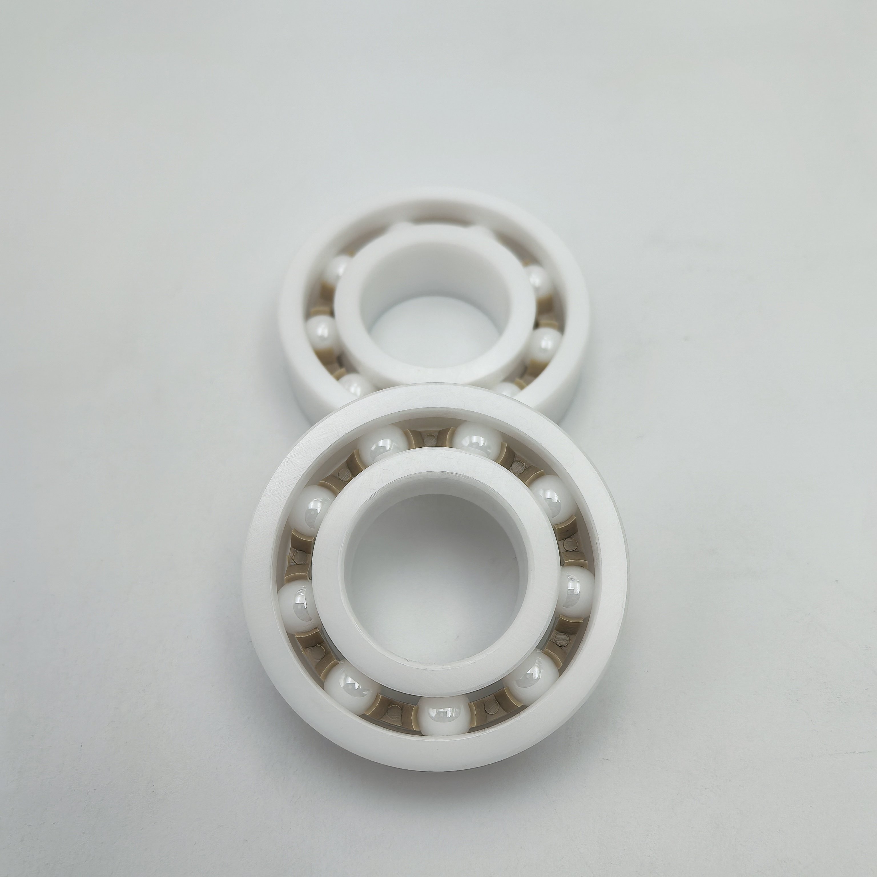 High Precision Ceramic Ball PTFE Cage ZrO2 Deep Groove Ball Bearing 6004 ZR02 PTFE Good Quality Low Price