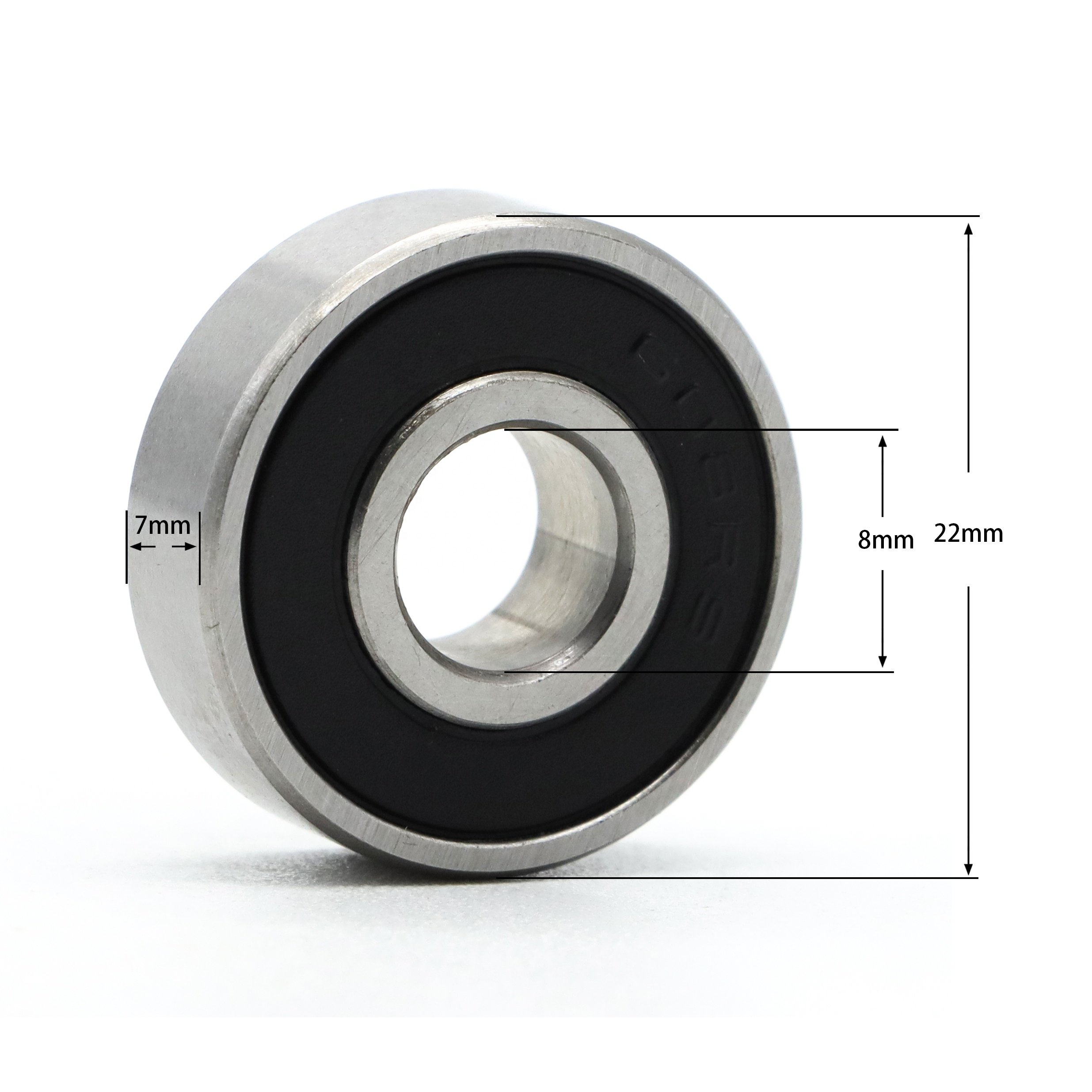 Supply 608 2Rs Skateboard Bearing 608 Deep Groove Ball Bearing
