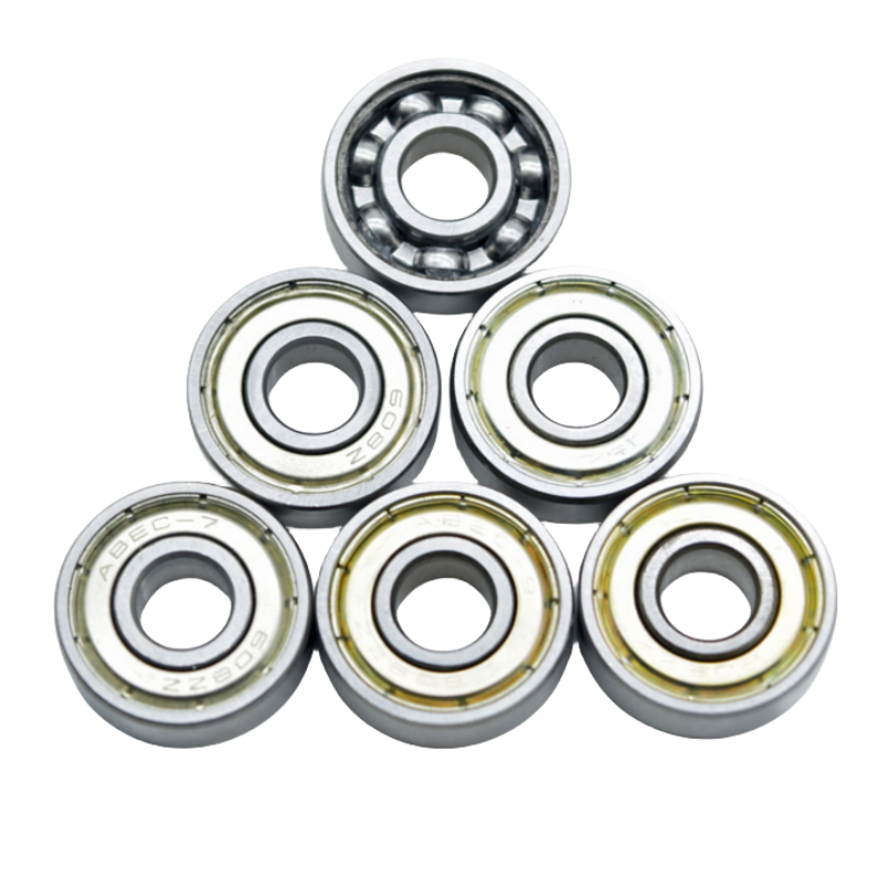 Wholesale OEM Si3N4 black ceramic ball deep groove ball bearing 608 ceramic skateboard inline skate skateboard bearings ABEC 9