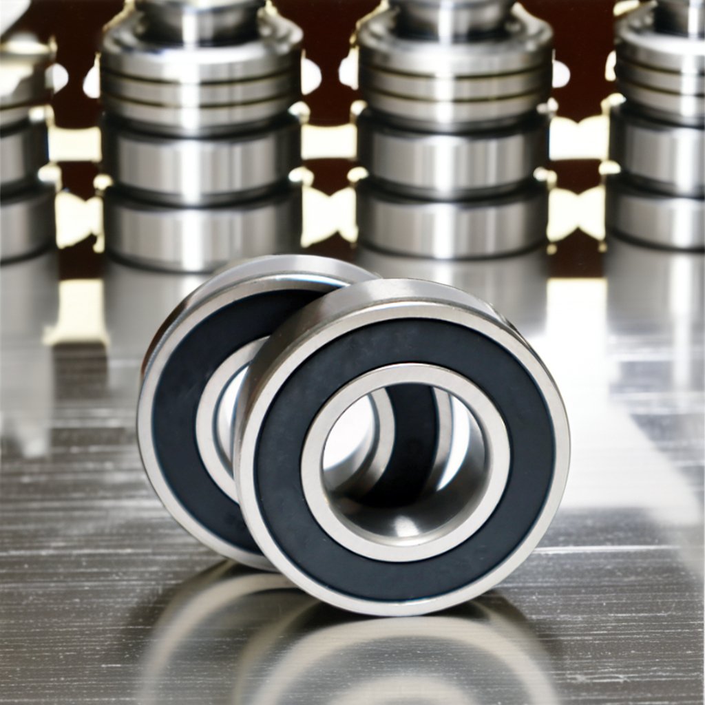 High Precision Single Deep Groove Ball Bearings Model 6206-2RS-Optimized Performance High Speed Equipment Sealed Low Friction