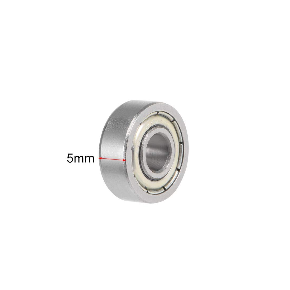 Miniature Bearing 605ZZ 5 x14 x 5mm Metal Sealed GCr15 Metric Micro Mini Miniature Deep Groove Ball Bearing 605