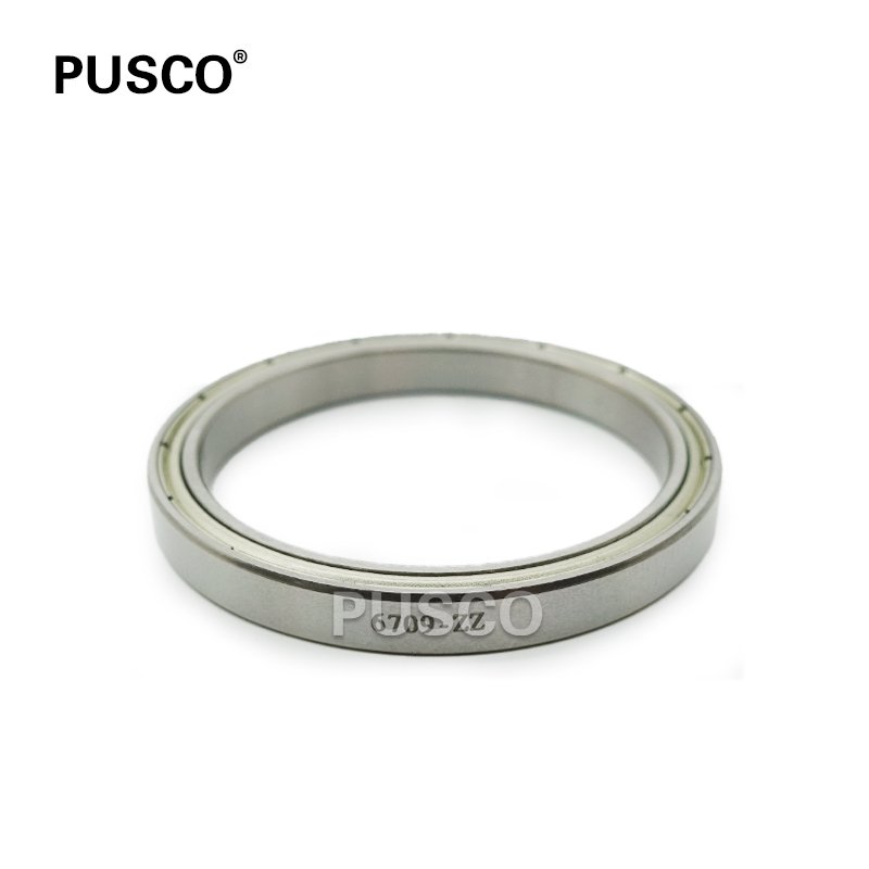 PUSCO Factory Directly Supply 6709ZZ 45x75x11mm Deep Groove Ball Bearing 6709-ZZ Ultra Thin Wall Bearing 6709 ZZ For Bicycle