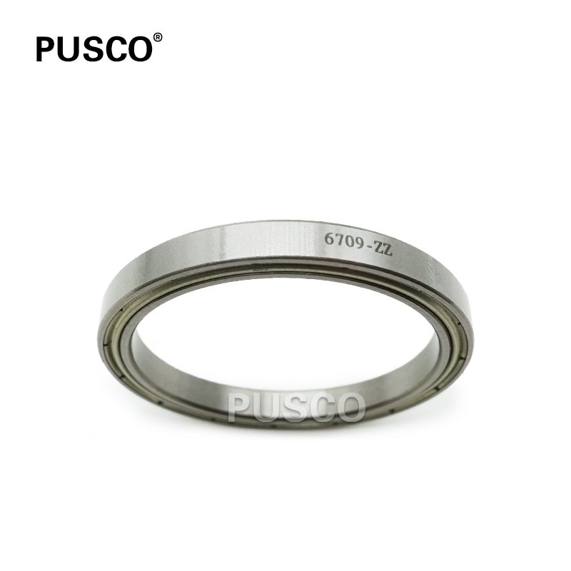 PUSCO Factory Directly Supply 6709ZZ 45x75x11mm Deep Groove Ball Bearing 6709-ZZ Ultra Thin Wall Bearing 6709 ZZ For Bicycle