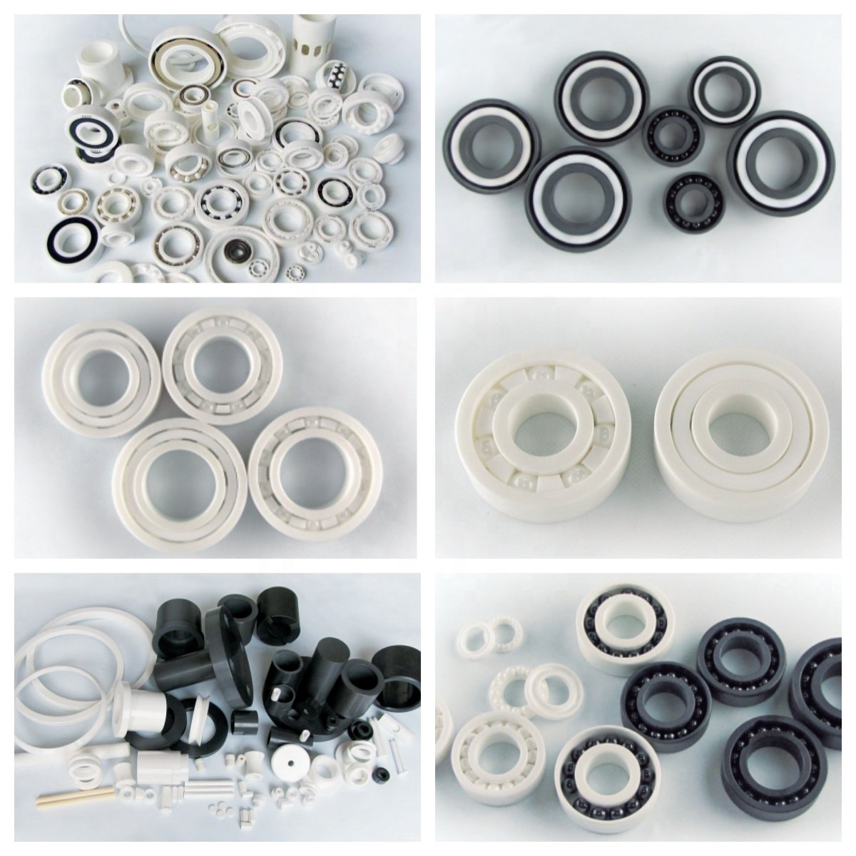 Ball Bearing Cheap High Speed Zro2 6002 6202 6302 6003 6203 6303 Full Ceramic White Custom Bearing's Size Logo Packing 2RS OPEN