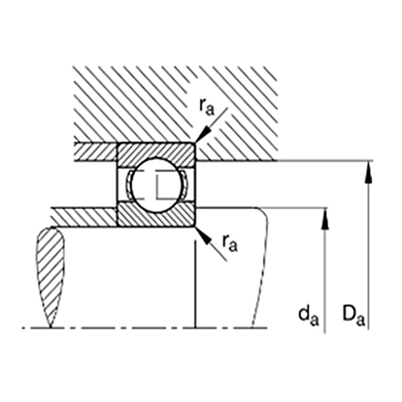 High Temperature Resistant 16036C3 Deep Groove Ball Bearings With Steel Cage 180X280X31mm