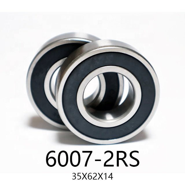 High Rigidity 6007-2RS New Model Deep Groove Ball Bearings Low Vibration Sealed ZZ Wide Temperature Range Abrasion Resistance