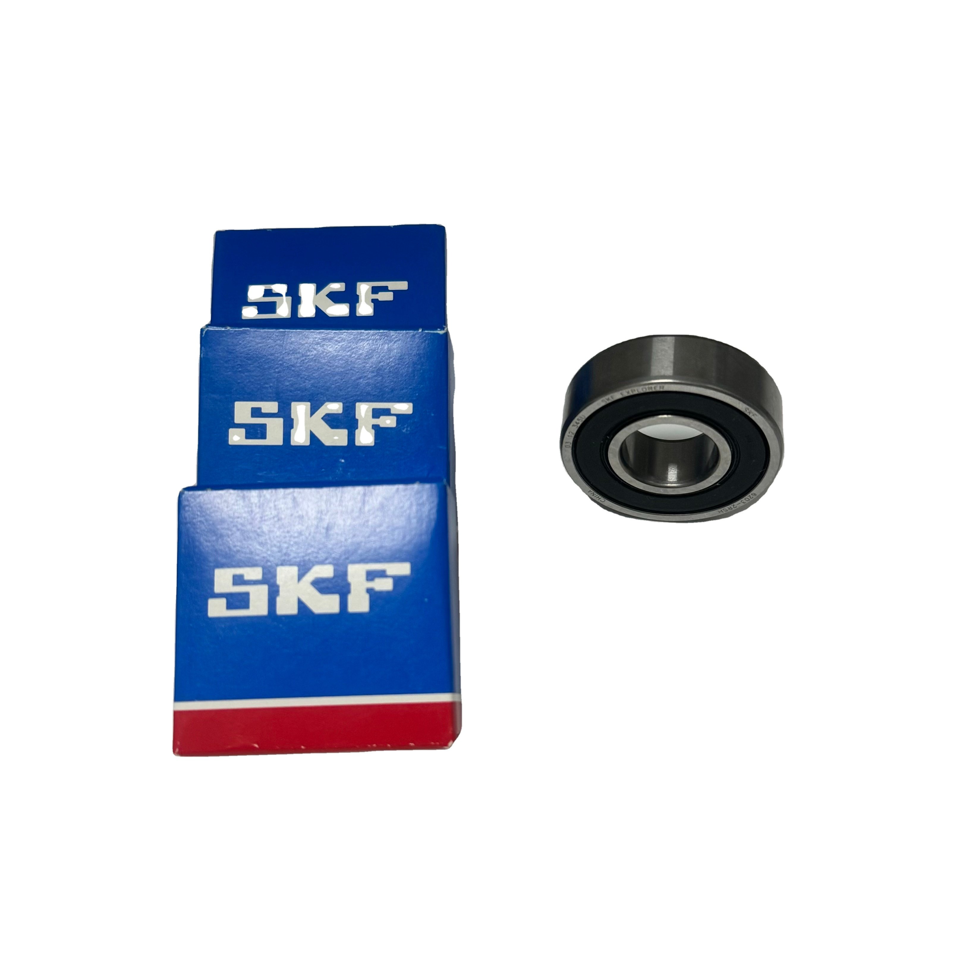 Original SKF Brand 6203 Steel Cage Deep Groove Ball Bearings 6203-2RSH SKF Auto Bearing For Skateboard