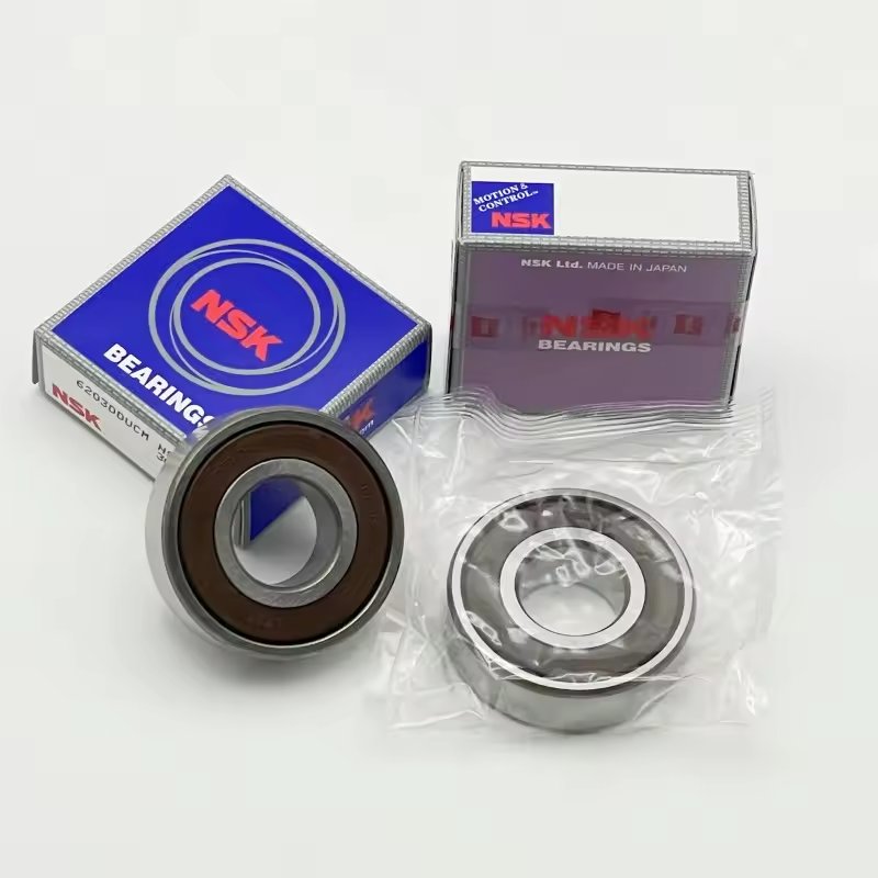 SKF NSK Bearing Supplier Single Double Row Deep Groove Ball Bearings Rubber Seal Bearing Japan 6203DDU Chrome Steel Original NSK