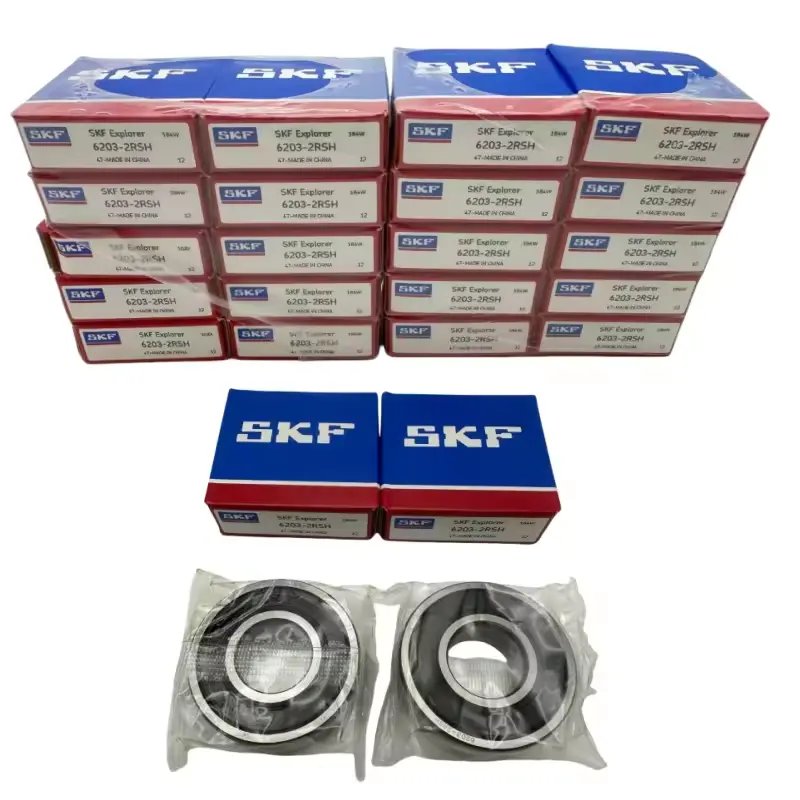 SKF NSK Bearing Supplier Single Double Row Deep Groove Ball Bearings Rubber Seal Bearing Japan 6203DDU Chrome Steel Original NSK