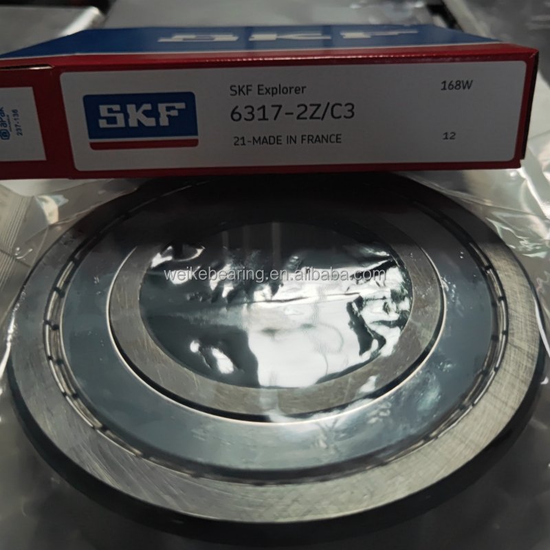 High Speed S KF Bearing Rodamientos 6317 2Z/C3 Deep Groove Ball Bearing 6317 2Z/C3 Bearing For Loaders Bearing