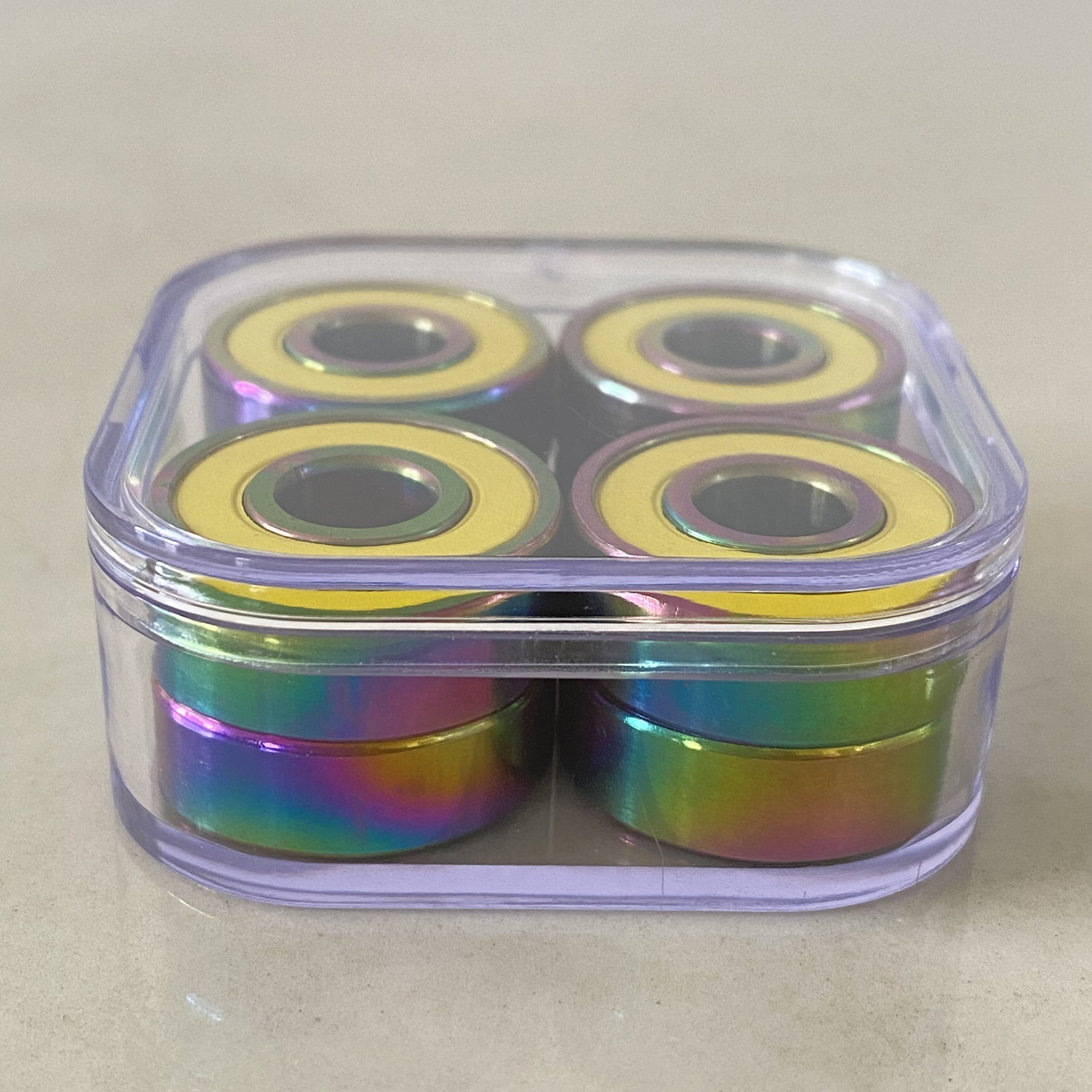 Colorful Titanium Coated deep groove ball bearings for skate 6 ball Si3N4 Ceramic Bearings