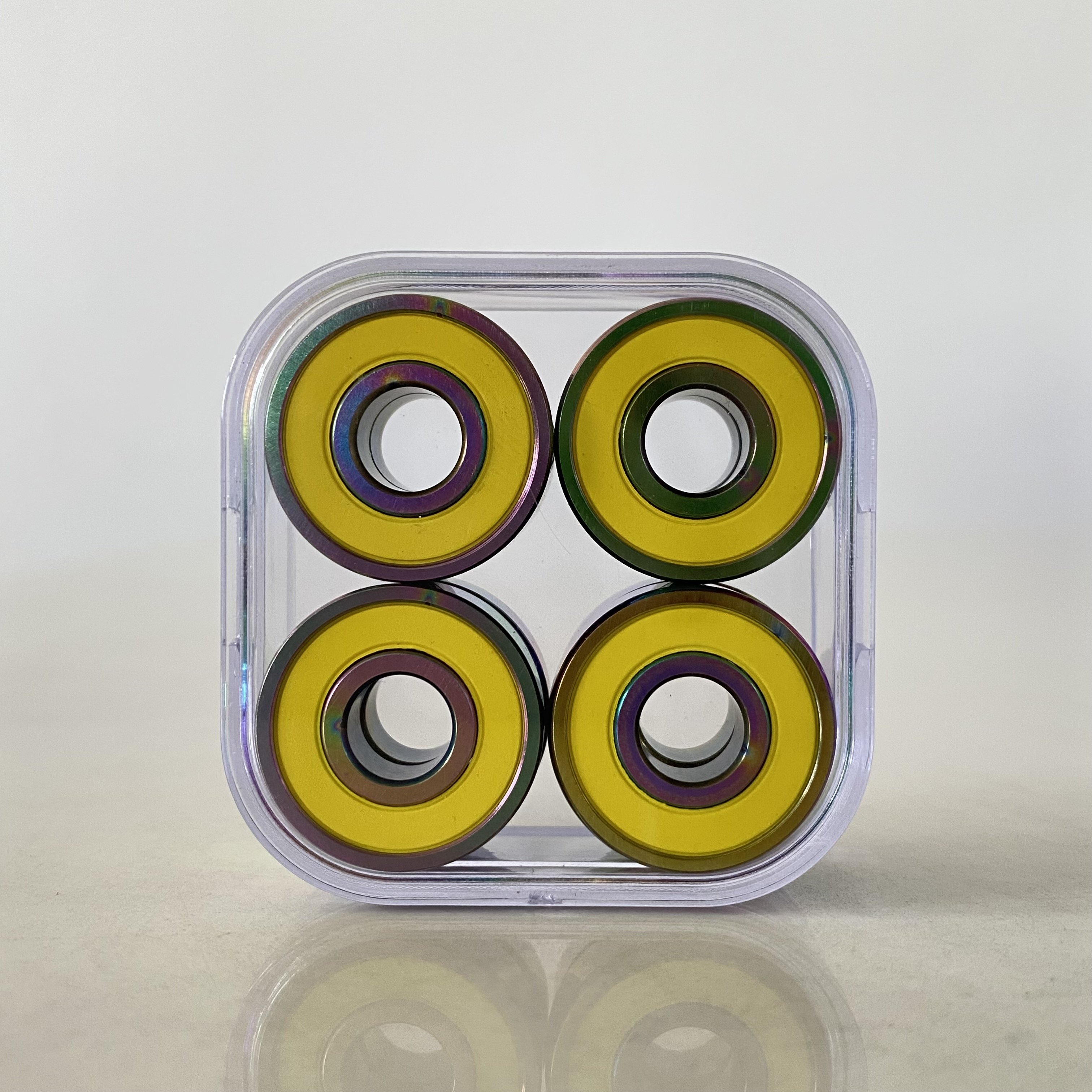 Colorful Titanium Coated deep groove ball bearings for skate 6 ball Si3N4 Ceramic Bearings