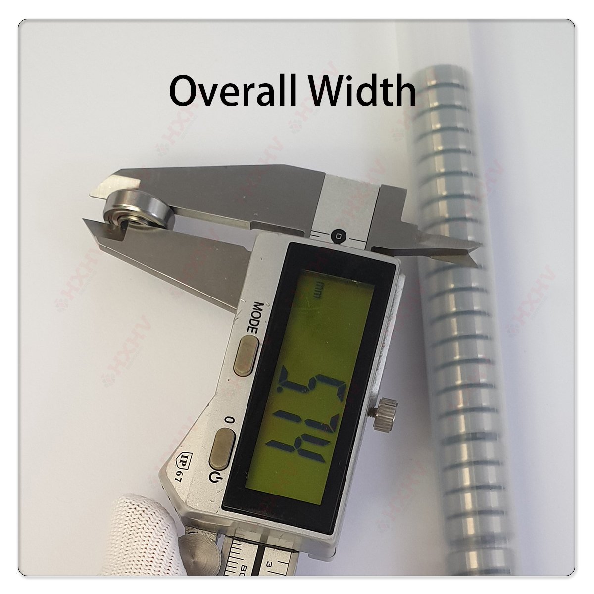 R4ZZ 57155K388 Stainless Steel HXHV Single Row Deep Groove Ball Bearing with Extended Inner Ring 0.25x0.625x0.196 inch