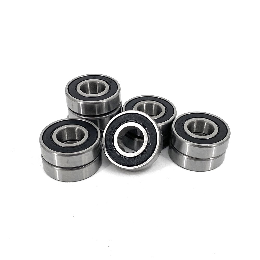 Sealed Deep Groove Ball Bearings P5 Motorcycle Bearing Single Row Bearing 6201-2RS Double Rubber Stainless Steel 12 - 32 Mm