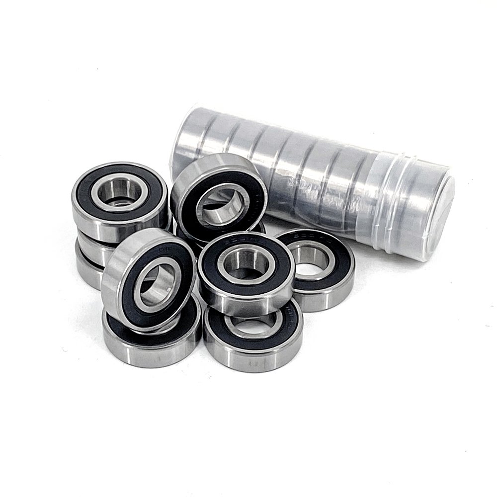 Sealed Deep Groove Ball Bearings P5 Motorcycle Bearing Single Row Bearing 6201-2RS Double Rubber Stainless Steel 12 - 32 Mm